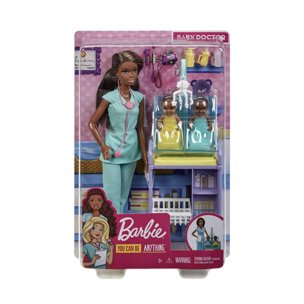 BARBIE PUEDES SER LO QUE QUIERAS MUÑECA BABY DOCTOR MORENA