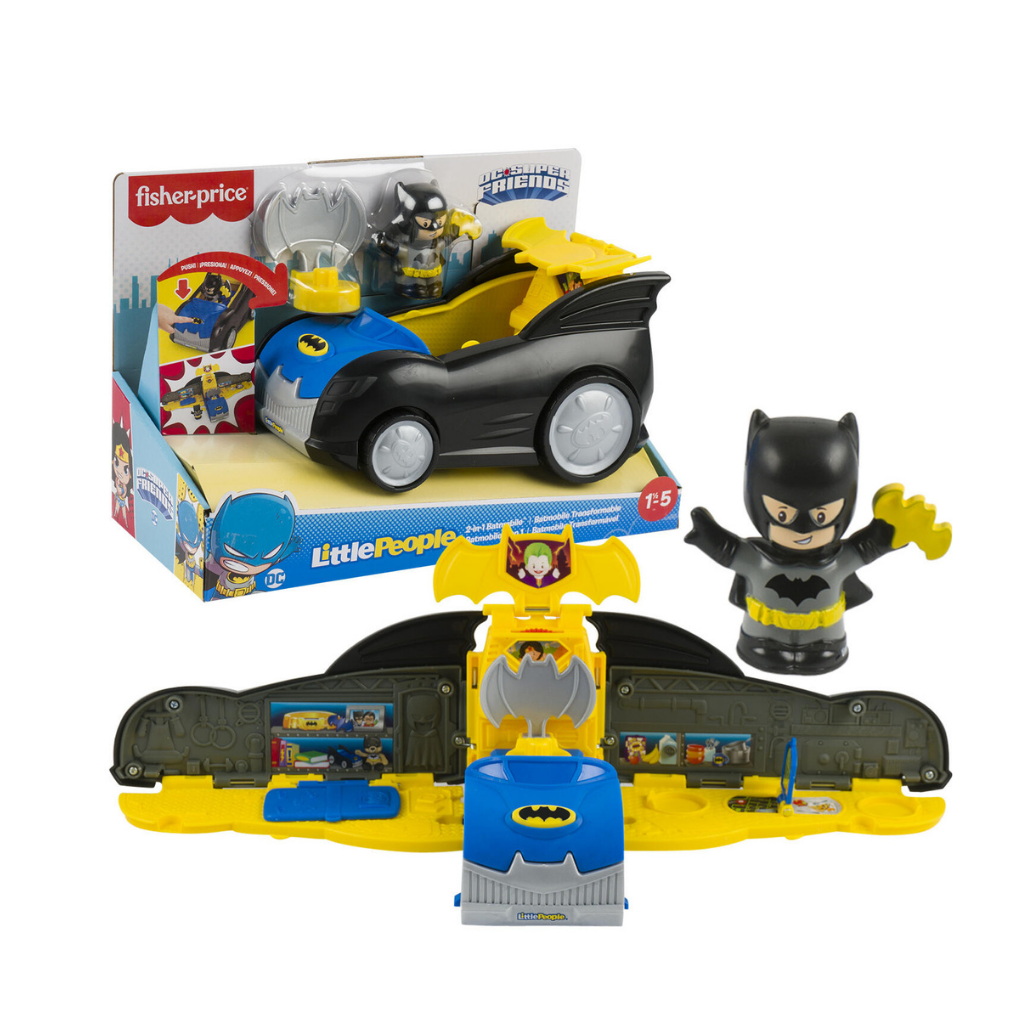 FISHER PRICE BATMOBILE TRANSFORMABLE 2 EN 1