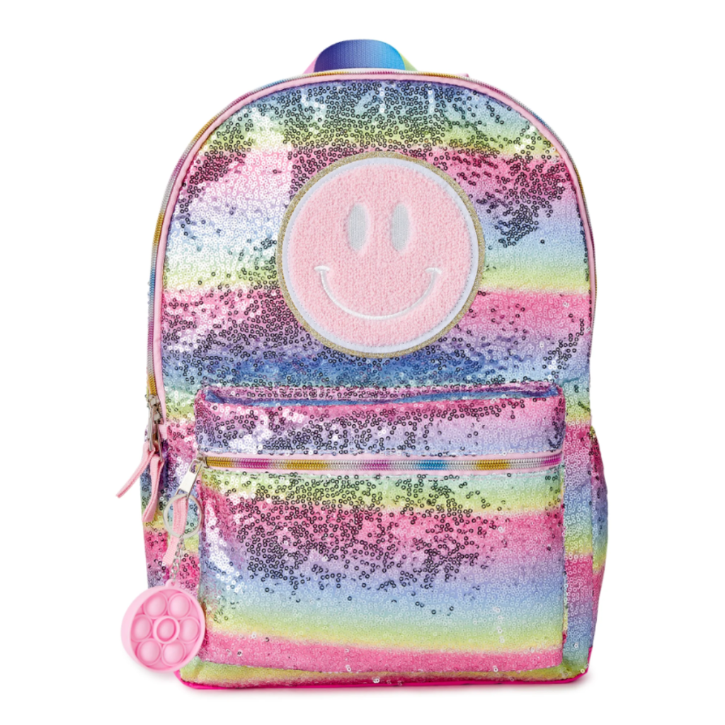 BOLSO DE LENTEJUELAS CARA FELIZ ROSA / WONDER NATION