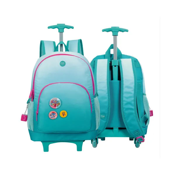 BOLSO MALETA VERDE ACUARELA / CAPI