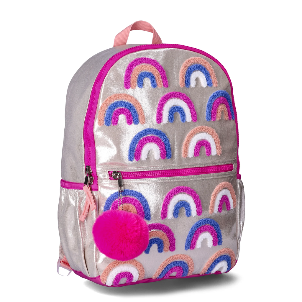 BOLSO PLATEADO CON ARCOIRIS WONDER NATION