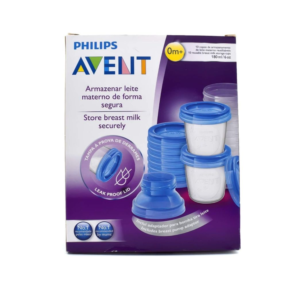 PHILIPS AVENT 10 VASOS PARA LECHE MATERNA 