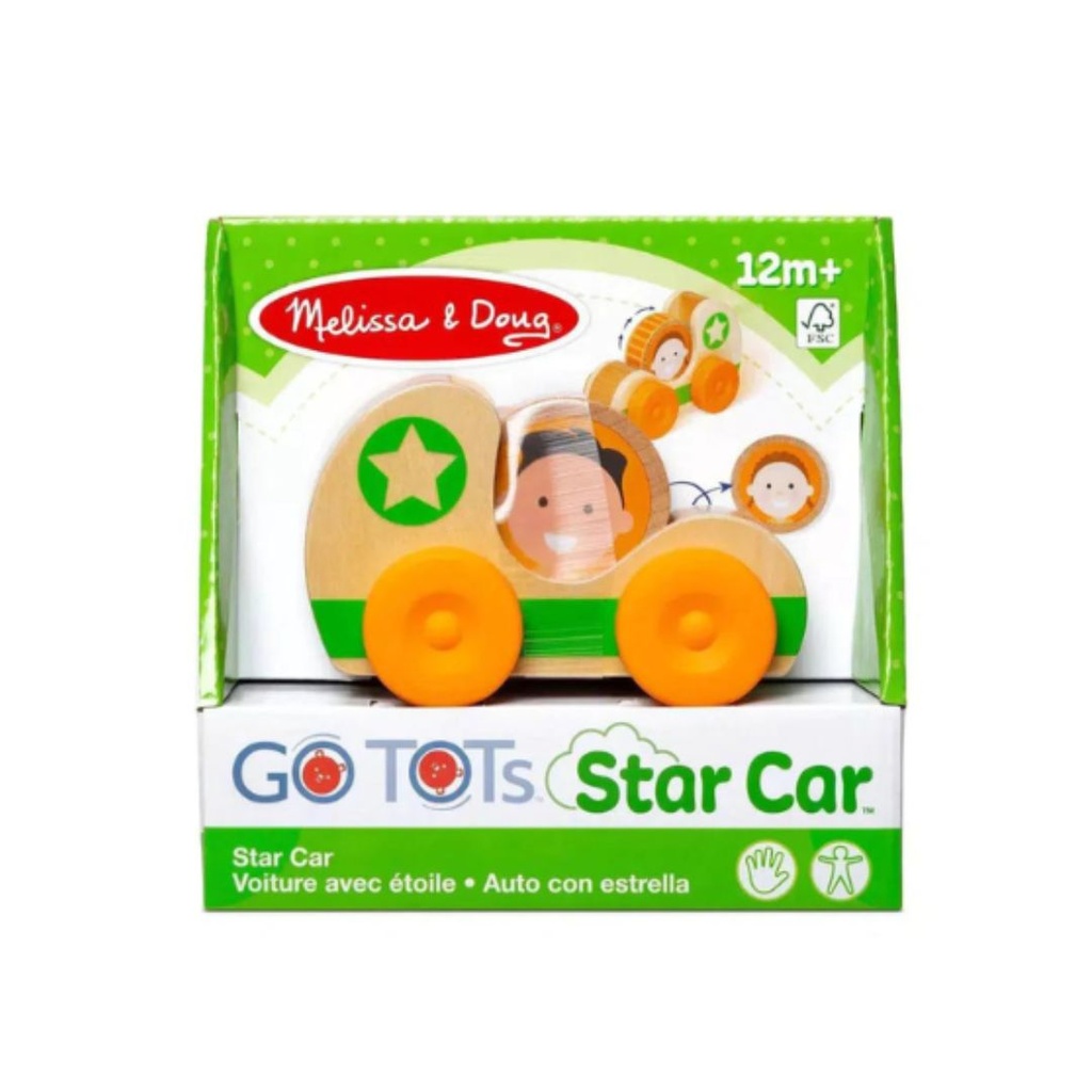 MELISSA & DOUG - COCHE ESTRELLA GO TOTS  (naranja)