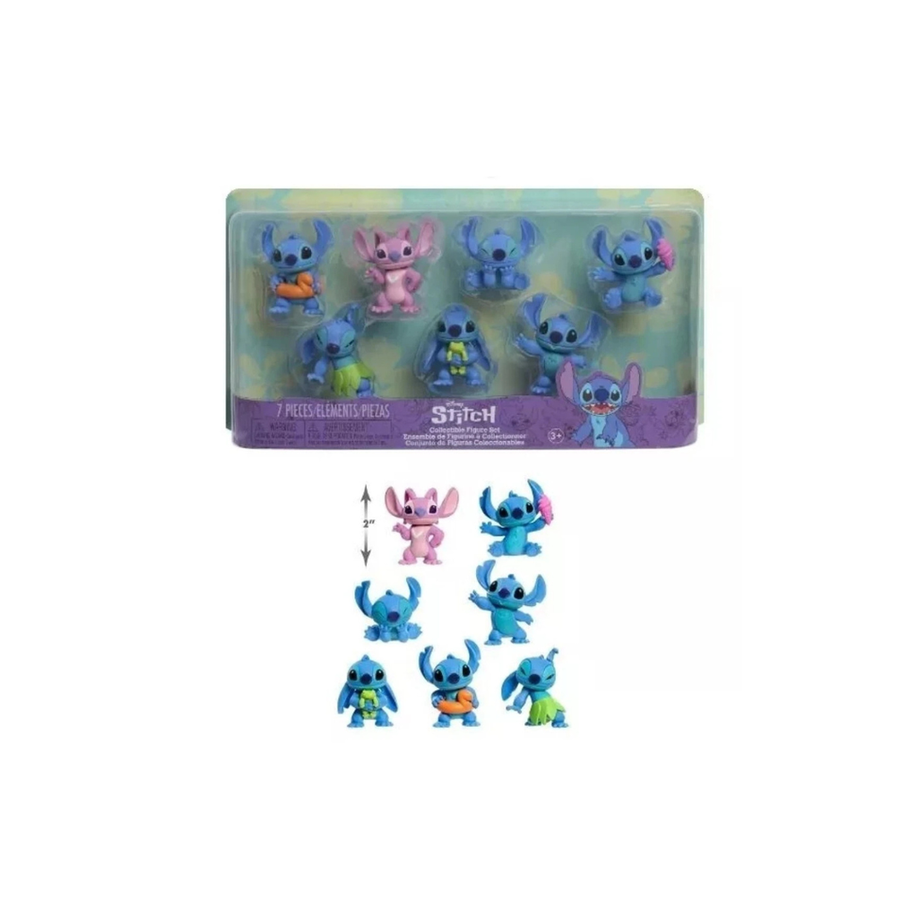 CONJUNTO DE FIGURAS COLECCIONABLE STITCH