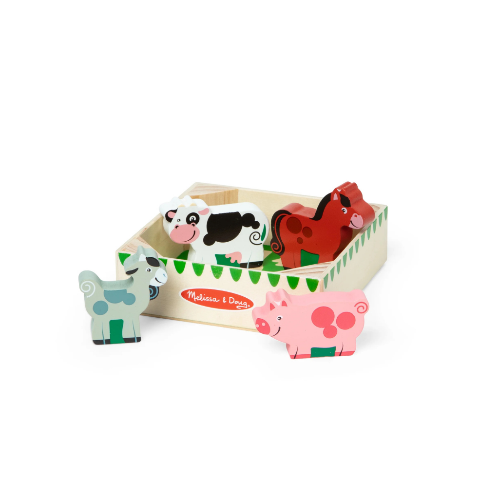  MELISSA & DOUG ANIMALES DE MADERA-GRANJA 
