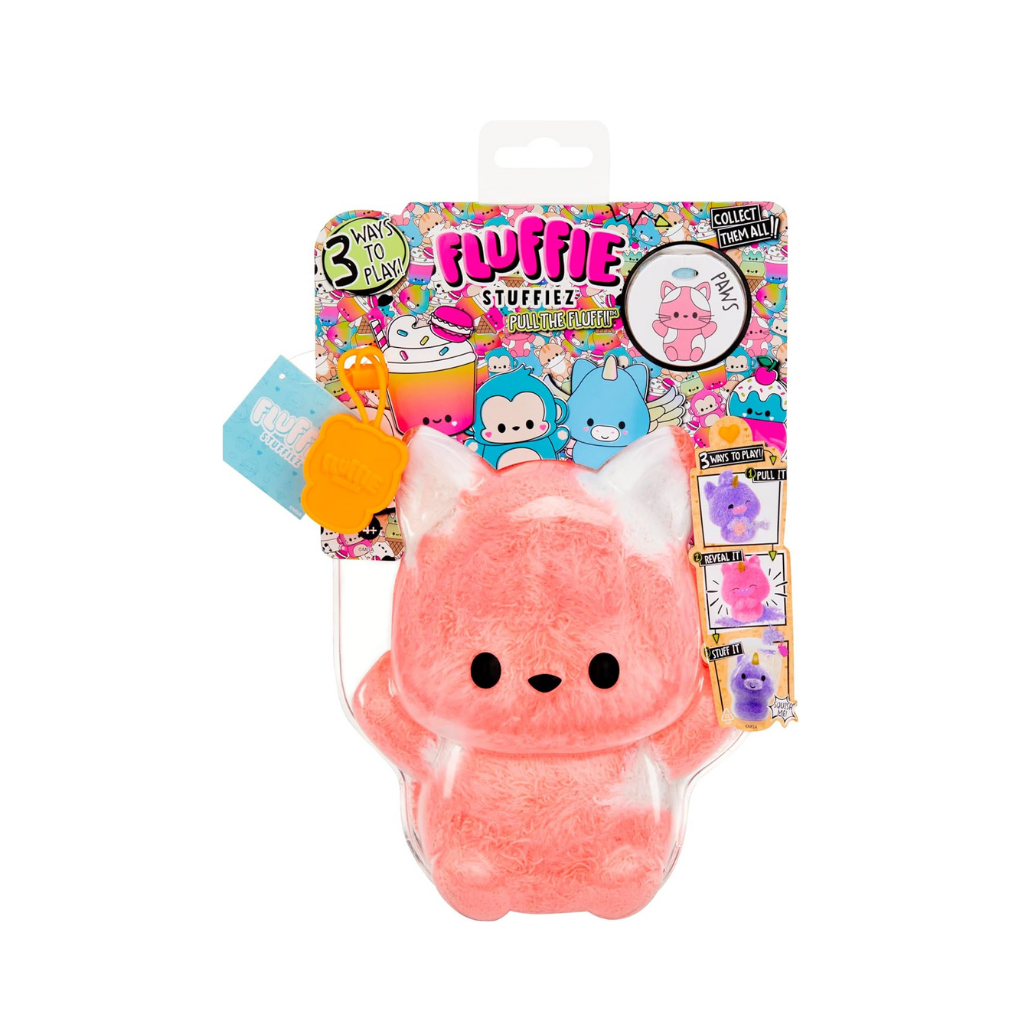 FLUFFIE STUFFIEZ GATO PEQUEÑOCOLECCIONABLE DE PELUCHE, REVELACION SORPRESA 