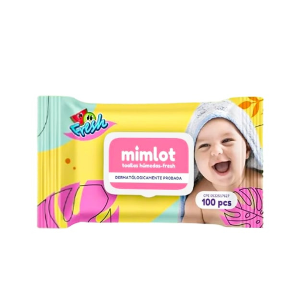 TOALLITAS HUMEDAS MIMLOT, FRESH 100 PCS