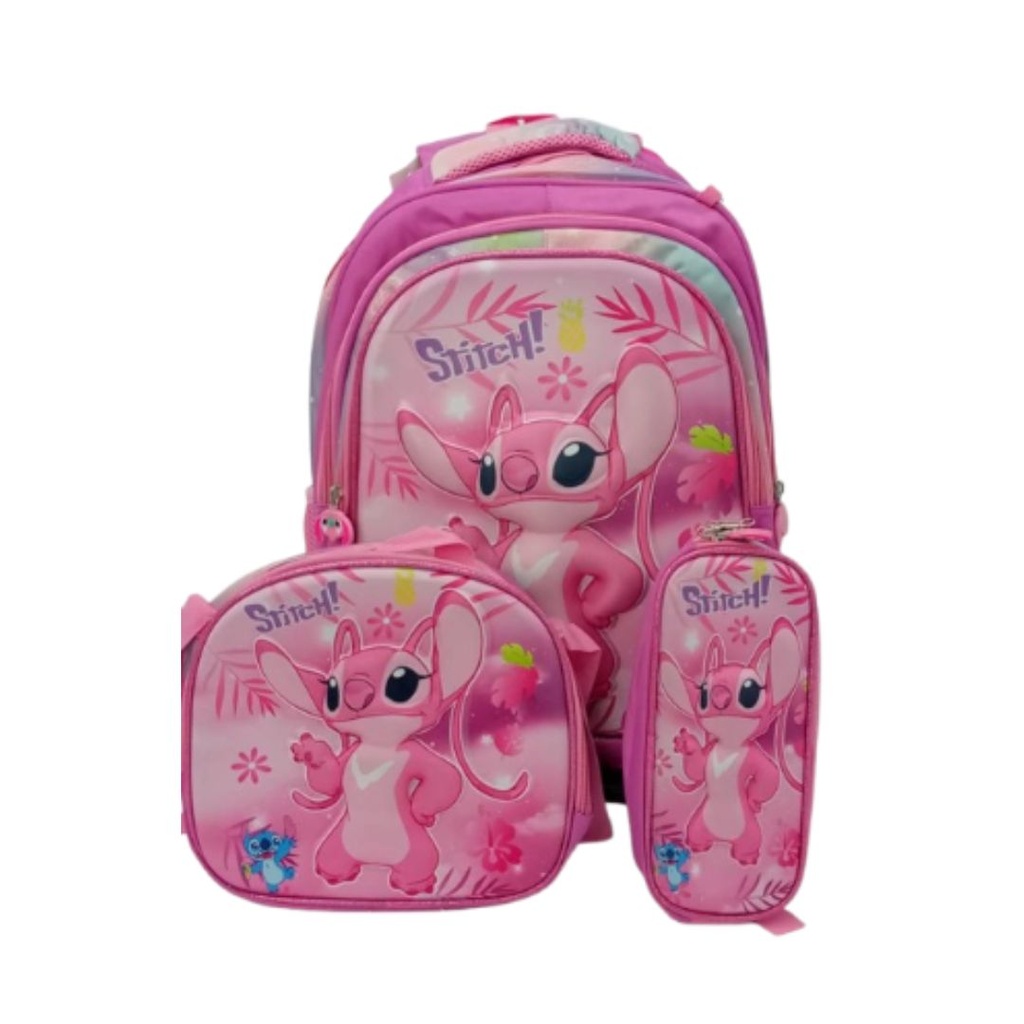 MALETA DE STITCH ROSADO