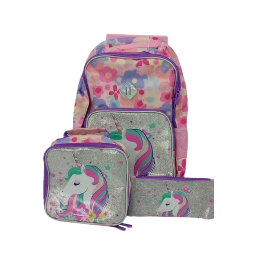 MALETA CON UNICORNIO FLORES