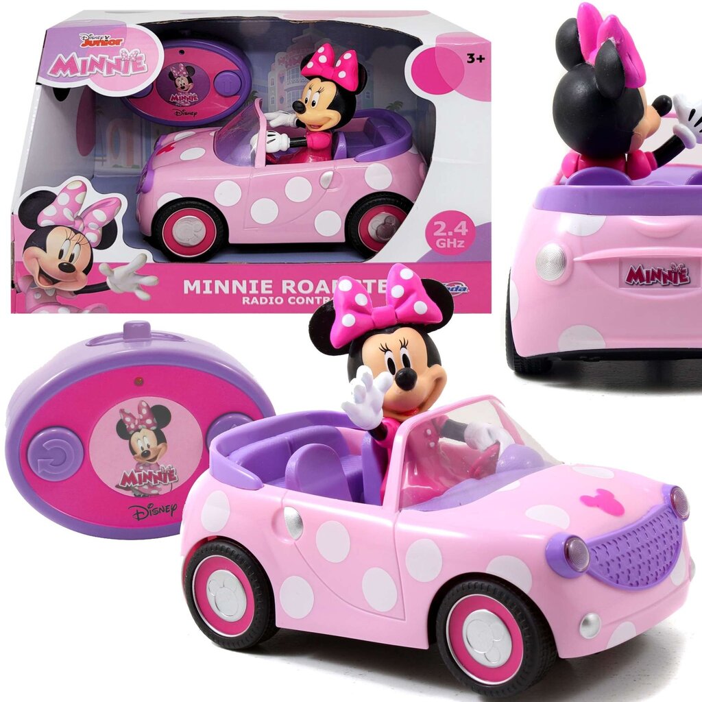 DISNEY JUNIOR MINNIE MOUSE, VEHICULO CON CONTROL REMOTO 