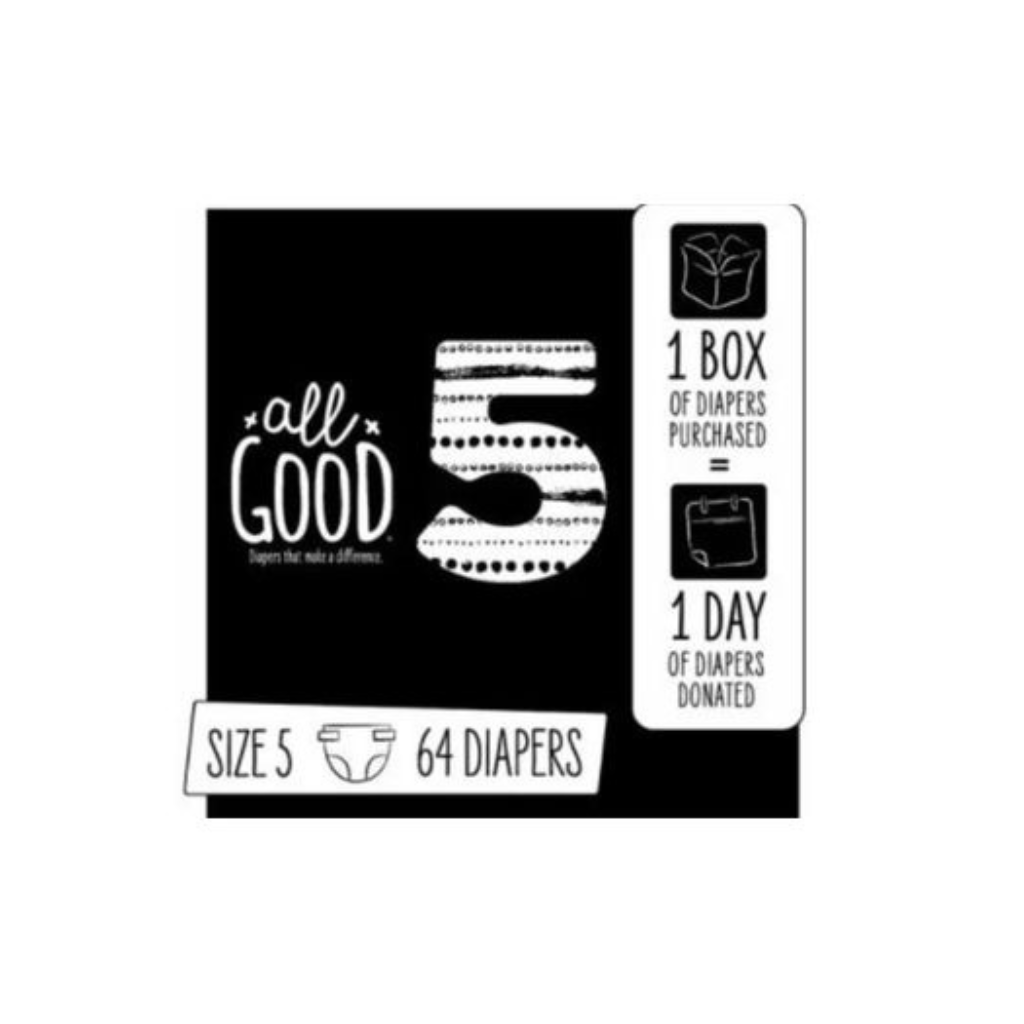 CAJA DE PAÑALES ALL GOOD, TALLA 5