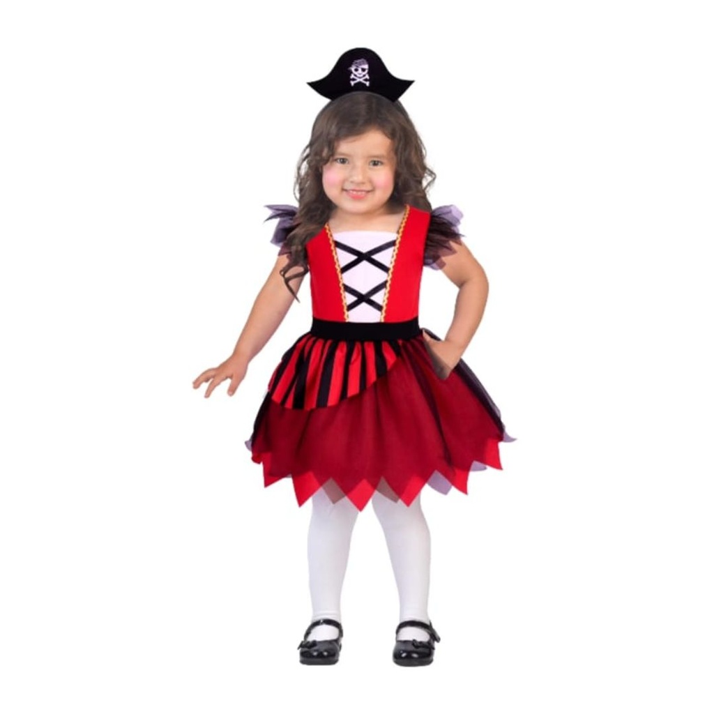 DISFRAZ DE NIÑA PIRATA IMPORTADO 12-18M