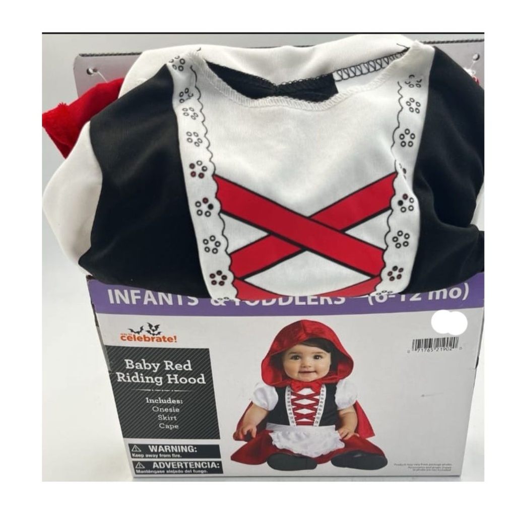 DISFRAZ DE CAPERUCITA ROJA TALLA 6-12M