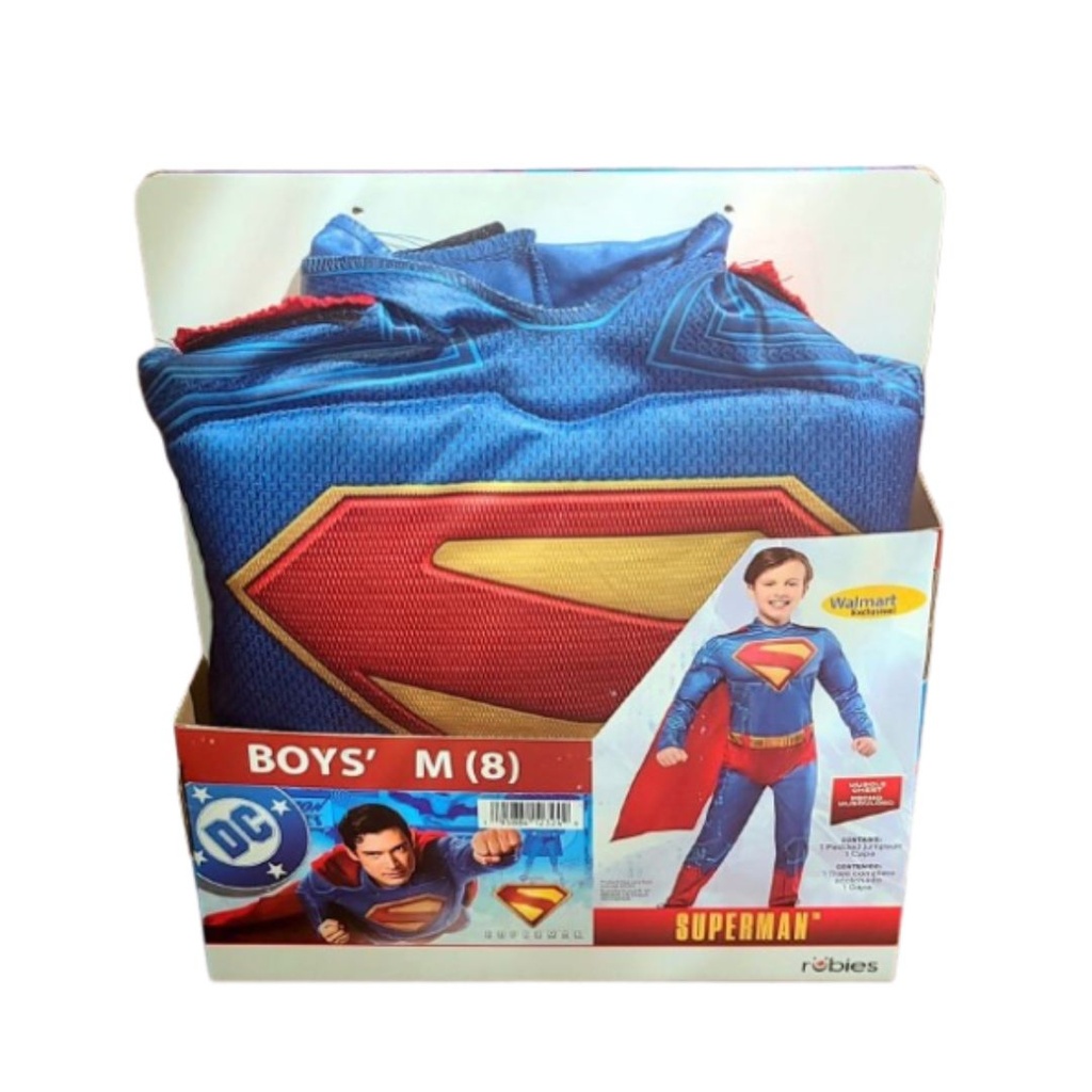 DISFRAZ DE SUPERMAN IMPORTADO TALLA 8