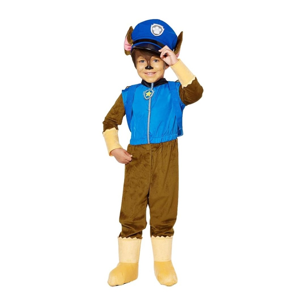 DISFRAZ DE CHASE PAW PATROL IMPORTADO TALLA 6-7