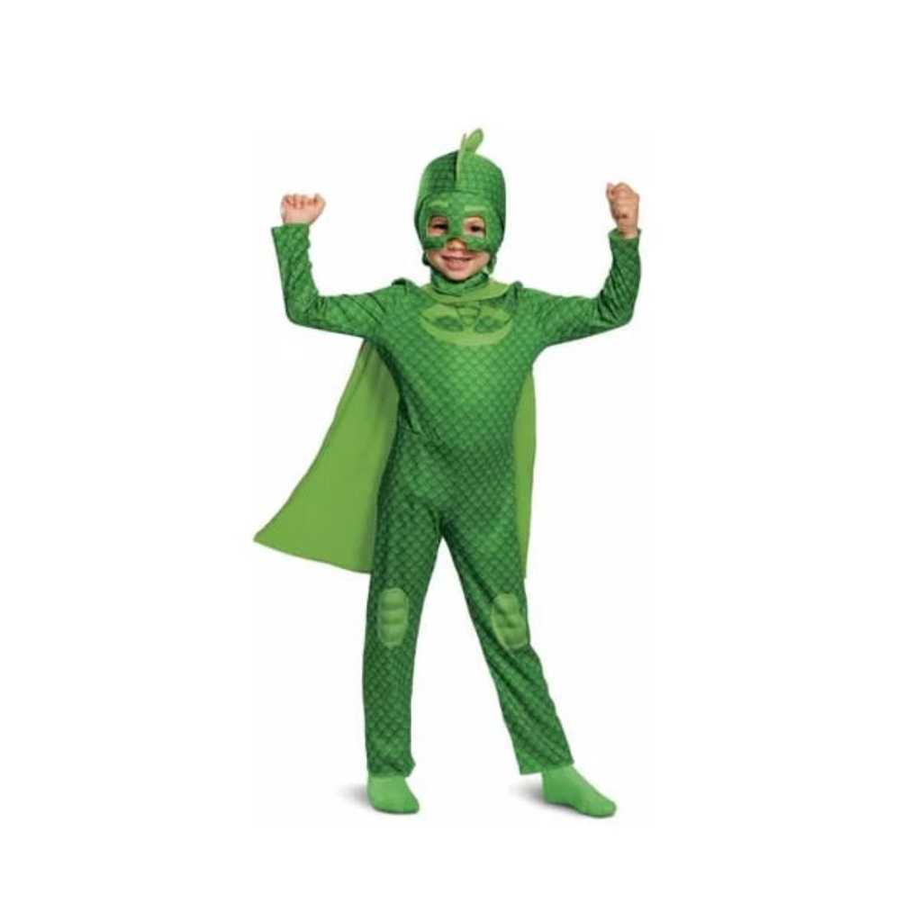 DISFRAZ DE GEKKO PJMASK IMPORTADO TALLA 2T