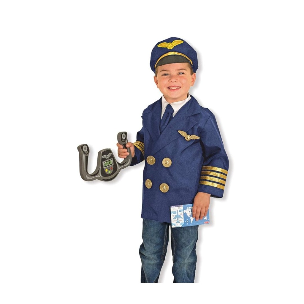 DISFRAZ DE PILOTO TALLA 3-6 MELISSA DOUG