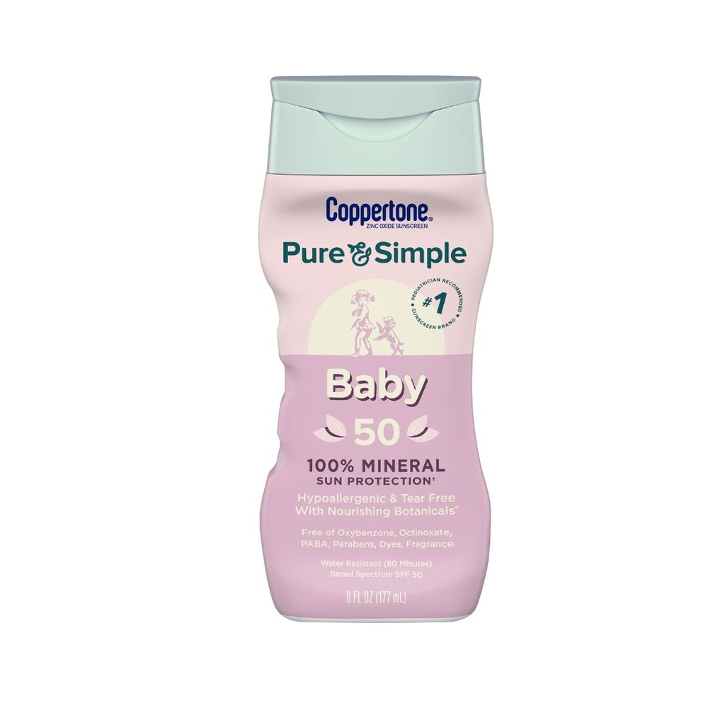 COPPERTONE PURE & SIMPLE BABY 100% MINERAL 177ML