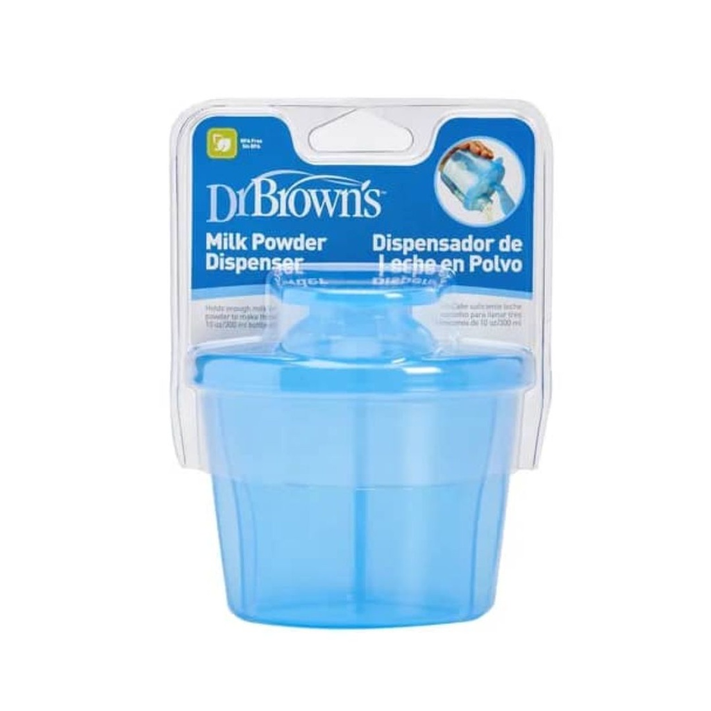 DR BROWN'S / DSPENSADOR DE LECHE EN POLVO COLOR AZUL / 10OZ
