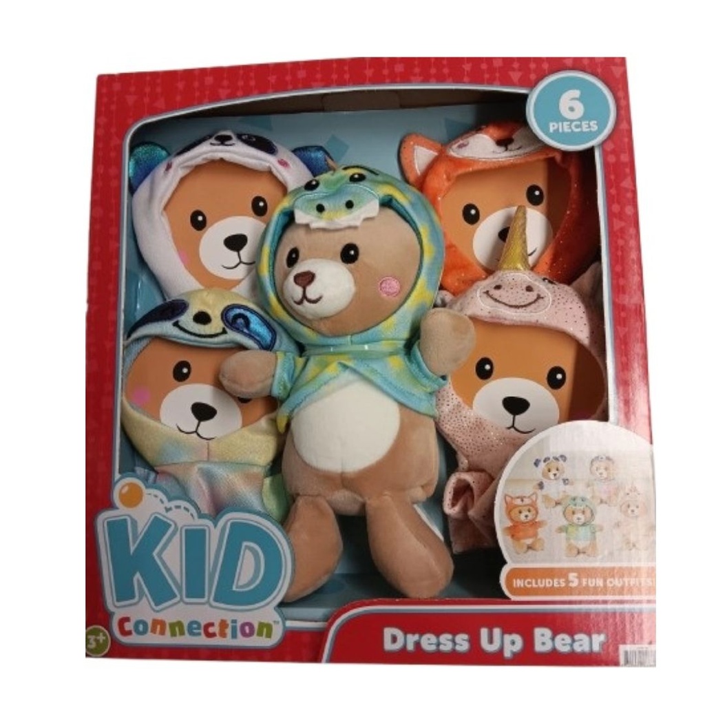 KID CONNECTION DRESS UP BEAR 6 PIECES