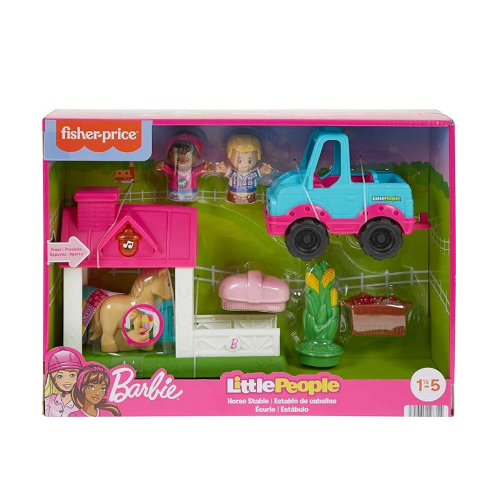 FISHER PRICE ESTABLO DE CABALLO BARBIE  LITTLE PEOPLE