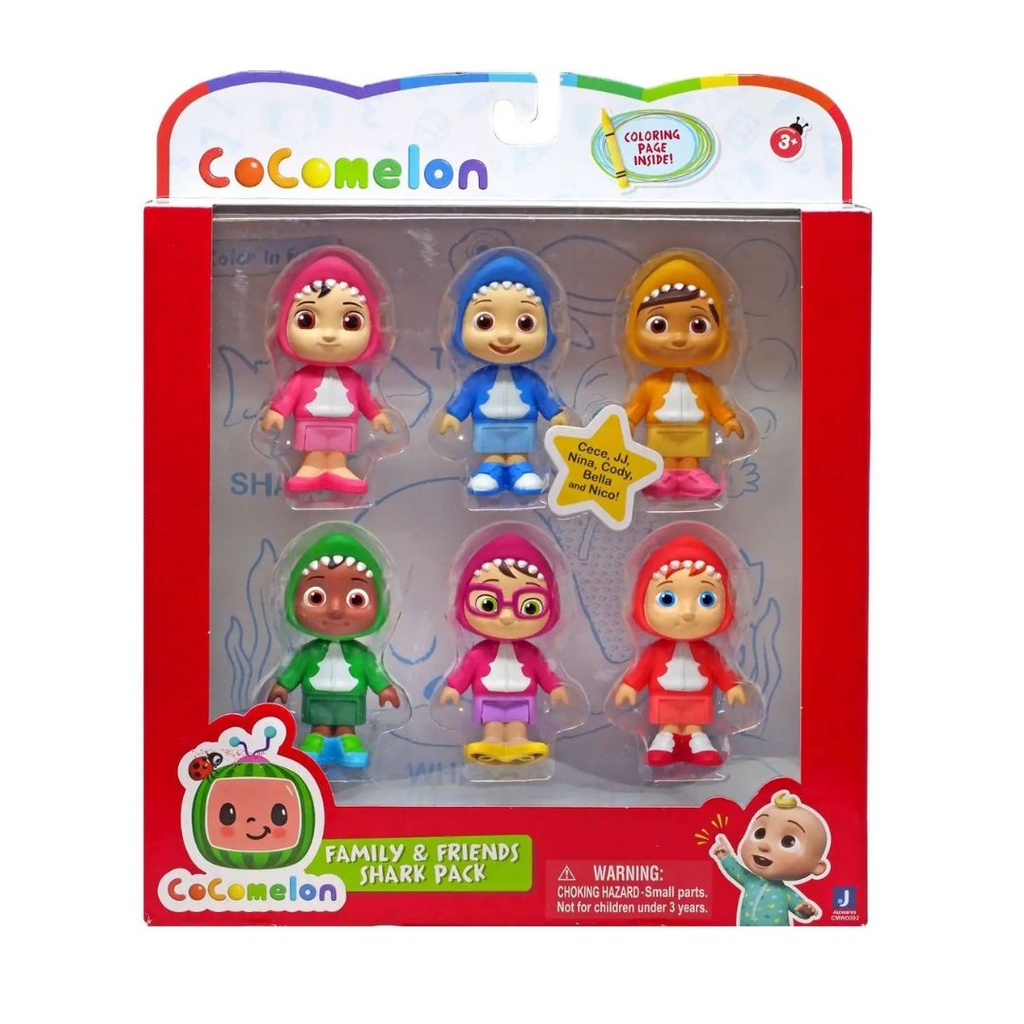 COCOMELON FIGURAS DE FAMILIA Y AMIGOS 