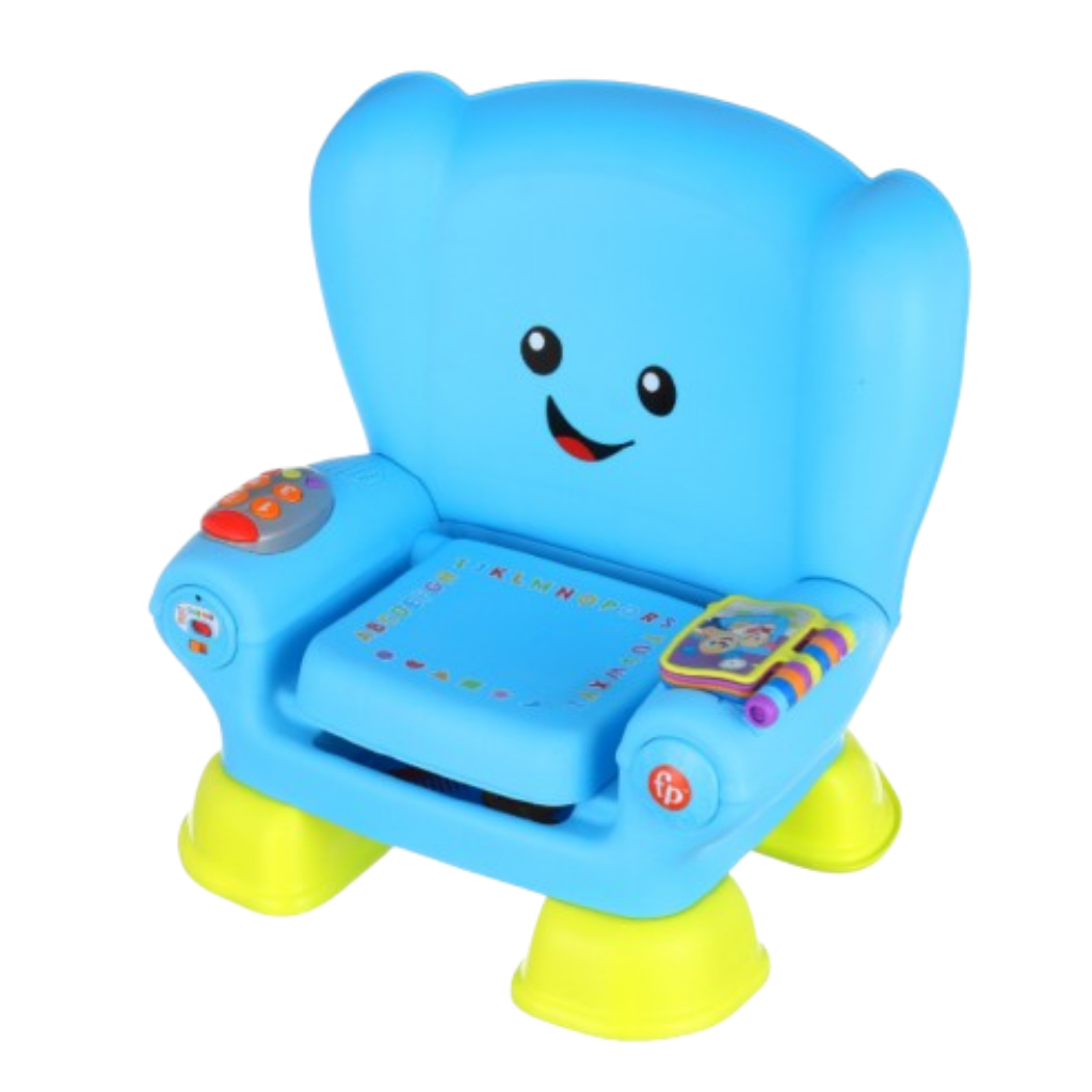FISHER PRICE RIE Y APRENDE SILLA SMART STAGES,JUGUETE EDUCATIVO, AZUL 