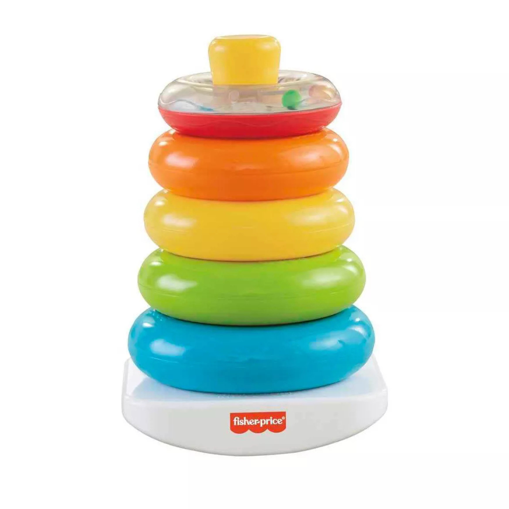 FISHER-PRICE ROCK-A-STACK CLÁSICO CON 5 ANILLOS DE COLORES