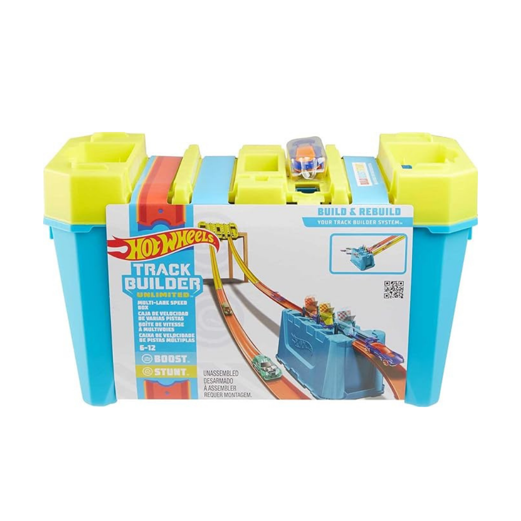 MATTEL HOT WHEELS CAJA DE VELOCIDAD DE VARIAS PISTAS 