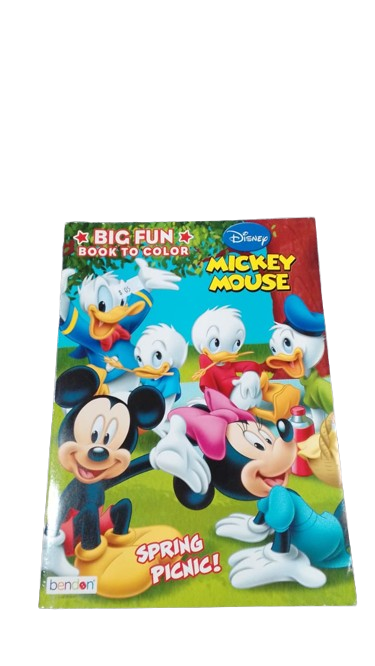 LIBRO PARA COLOREAR MICKEY MOUSE BIG FUN / BENDON