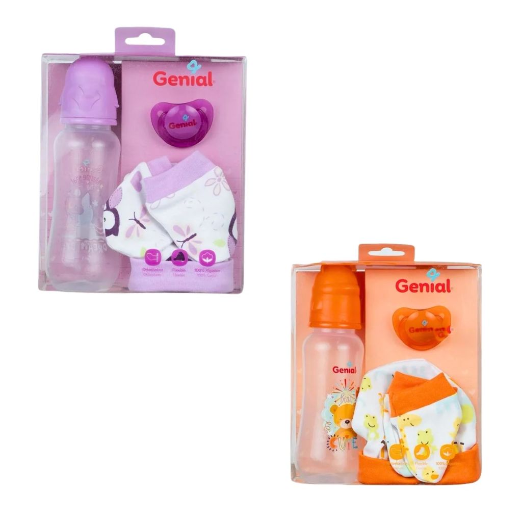 GENIAL SET PARA BEBES TETE/CHUPON/ GORRO 