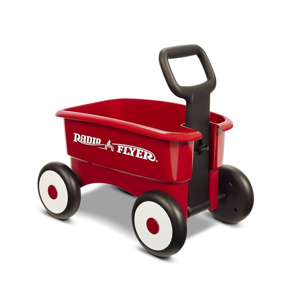 RADIO FLYER VAGONETA DE EMPUJE  2 EN 1 COLOR ROJO