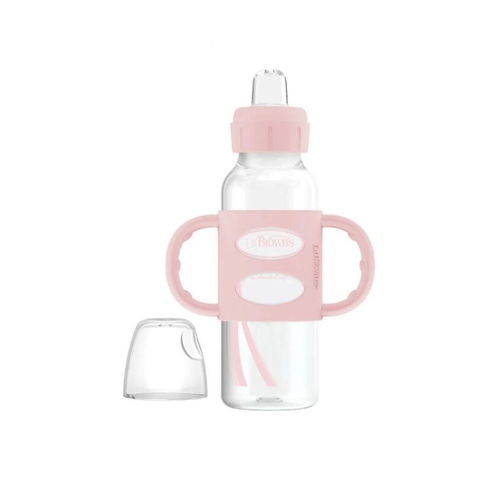 VASO DE TRANSICION CON BOQUILLA ANCHA ROSADO