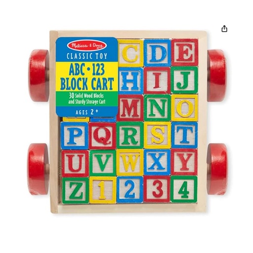 [000772111690] MELISSA & DOUG COCHE CON BLOQUES DE MADERA