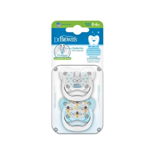 [072239300657] 2 PACK CHUPONES DR BROWNS 0-6 meses / ABEJA