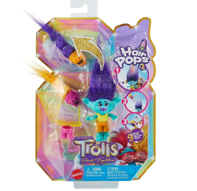 [194735138715] DREAMWORKS TROLLS BAND TOGETHER HAIR POPS BRAND MINI DOLL