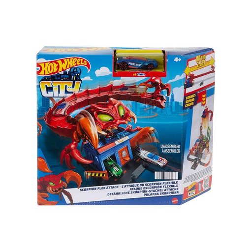[194735030163] MATTEL HOT WHEELS ATAQUE DEL ESCORPIÓN FLEXIBLE