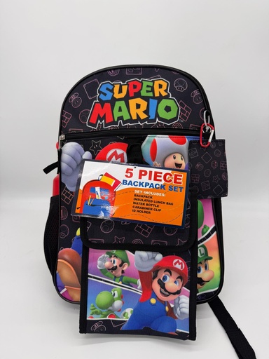 [197394911507] BOLSO SUPER MARIO 5 PIEZAS