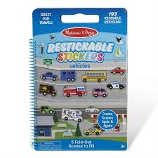 [000772950923] MELISSA & DOUG RESTICKABLE  STIKERS VEHICLES