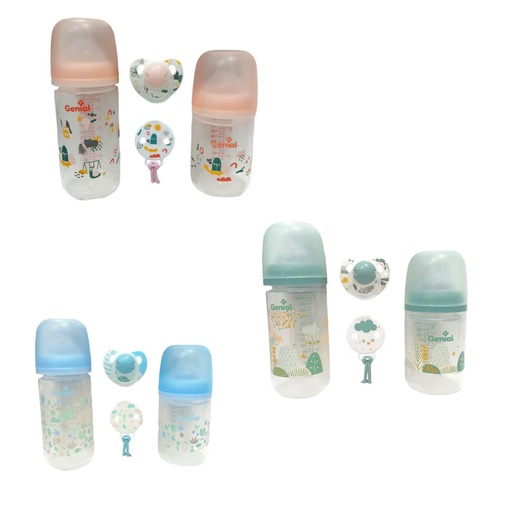 [7450210008717] SET DE 2 TETEROS Y CHUPON GENIAL