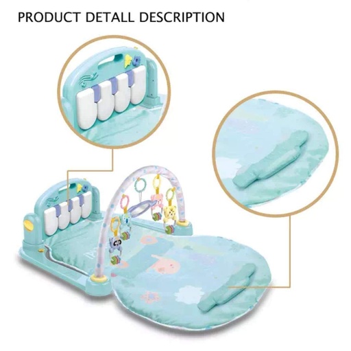 [6927143981086] HUANGER GIMNASIO DE BEBE CON PIANO-DESARROLLO SENSORIAL/AZUL 0M+