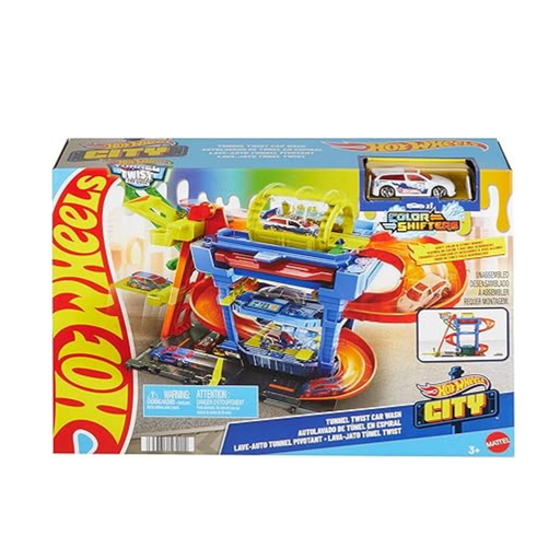 [194735195114] MATTEL PISTA HOT WHEELS AUTOLAVADO DE TUNEL EN ESPIRAL