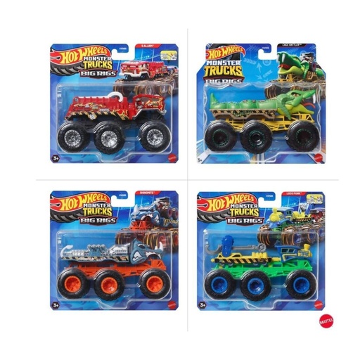 [194735217618] MATTEL MONSTER TRUCKS BIG RIGS