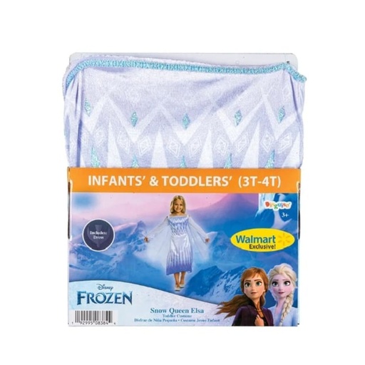 [192995083844] DISFRAZ DE REINA ELSA IMPORTADO TALLA 3T-4T