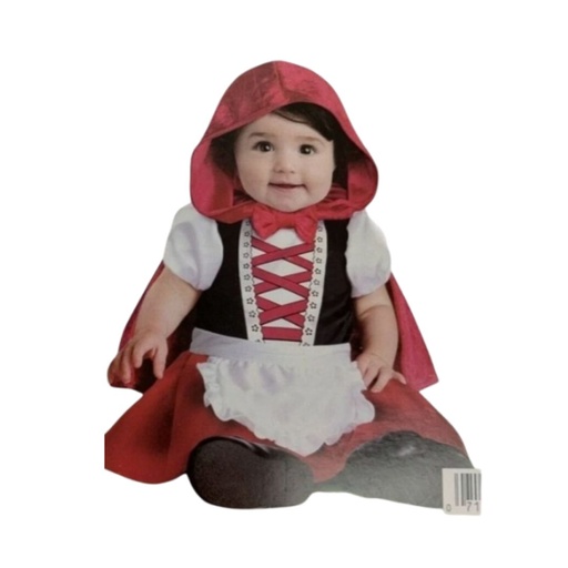 [071765214063] DISFRAZ DE CAPERUCITA ROJA IMPORTADO TALLA 12-18M