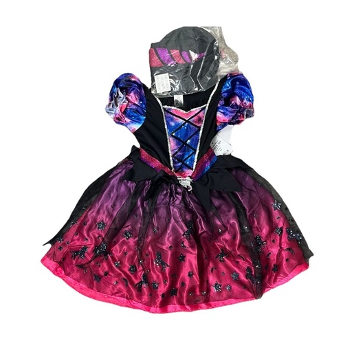 [718762738344] DISFRAZ DE BRUJA COLORIDO TALLA 6