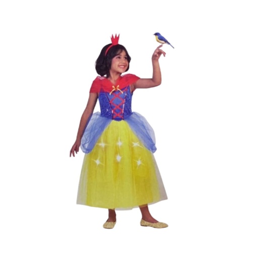 [195884122907] DISFRAZ DE BLANCA NIEVE CON LUCES TALLA 6