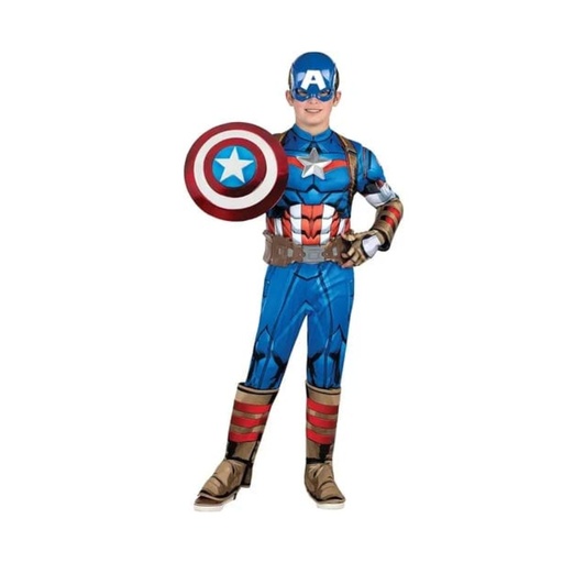 [191726453284] DISFRAZ DE CAPITAN AMERICA TALLA 7-8