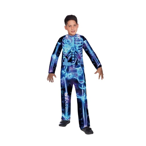 [718762749852] DISFRAZ ESQUELETO GAMER TALLA 8