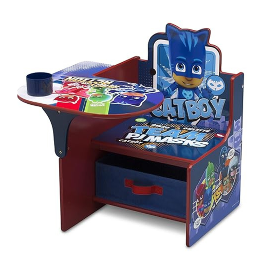 [080213093785] DELTA CHILDREN PUPITRE CON CORPARTIMIENTO , PJ MASKS: HEROES EN PIJAMAS